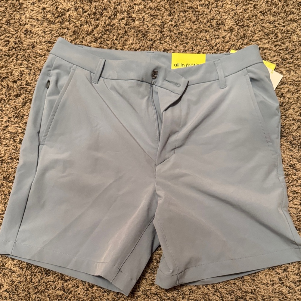 All in Motion Men's Sky Blue Flat Front Shorts
